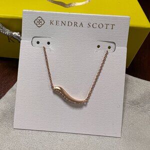 Kendra Scott "Jagger" Pave necklace in rose gold